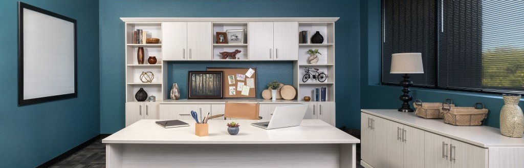 Arctic Color Home Office Cabinet System