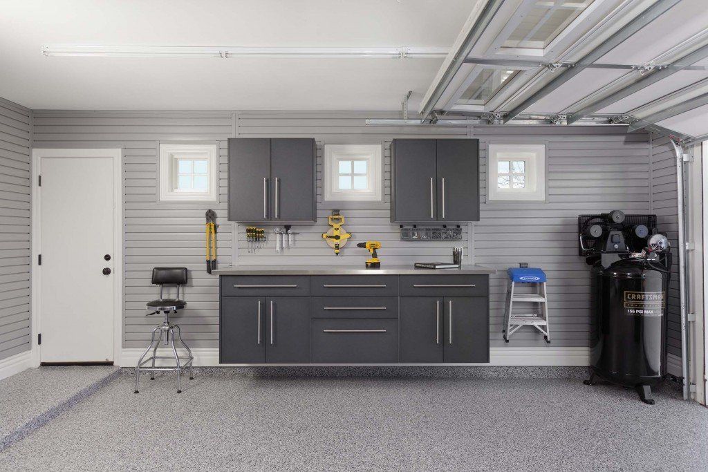 Custom Garage Cabinets, Wall Storage and Flooring