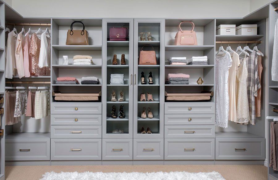 Custom Walk In Closet System Installation