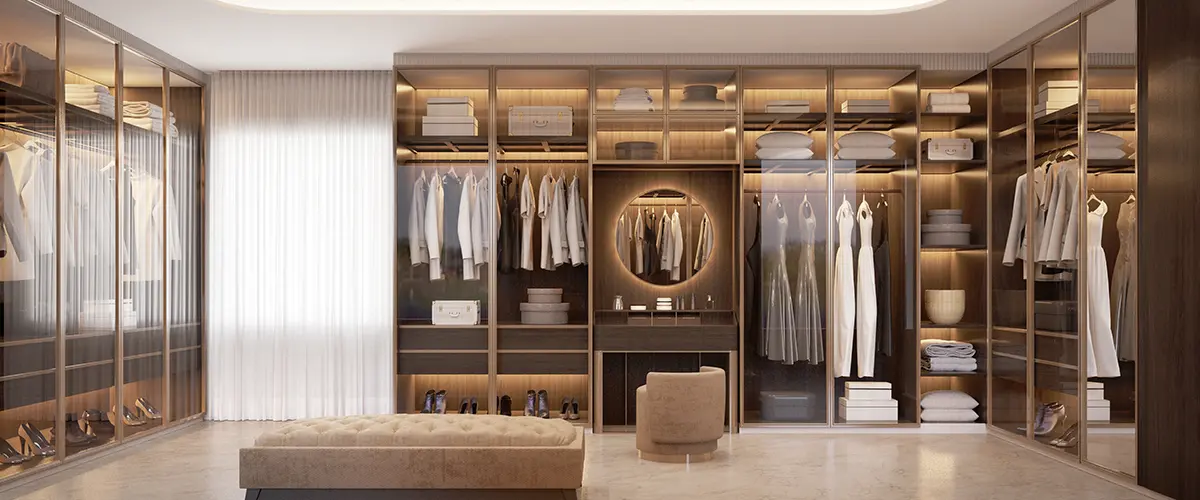 luxury walk-in closet