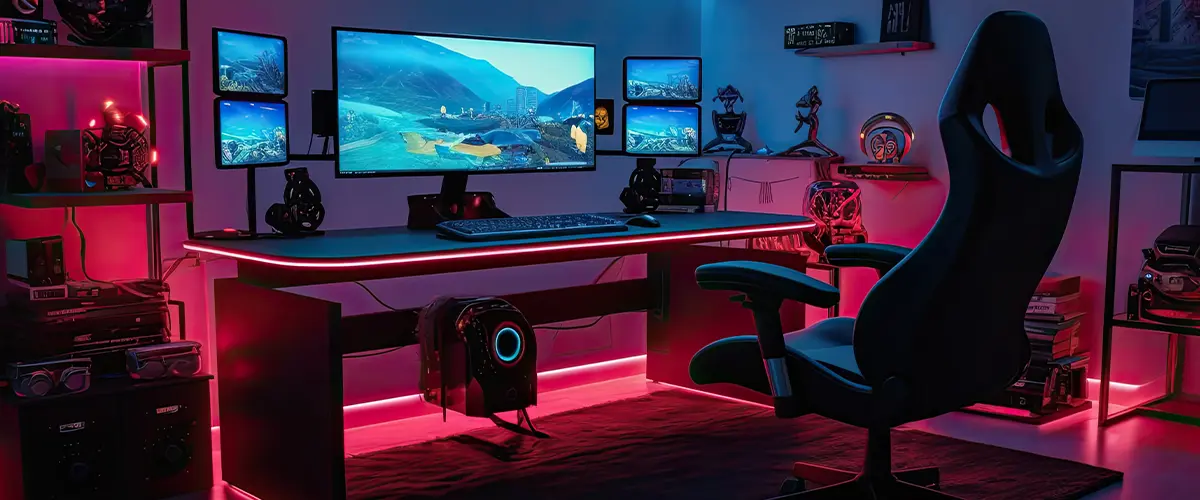 man cave gamer idea