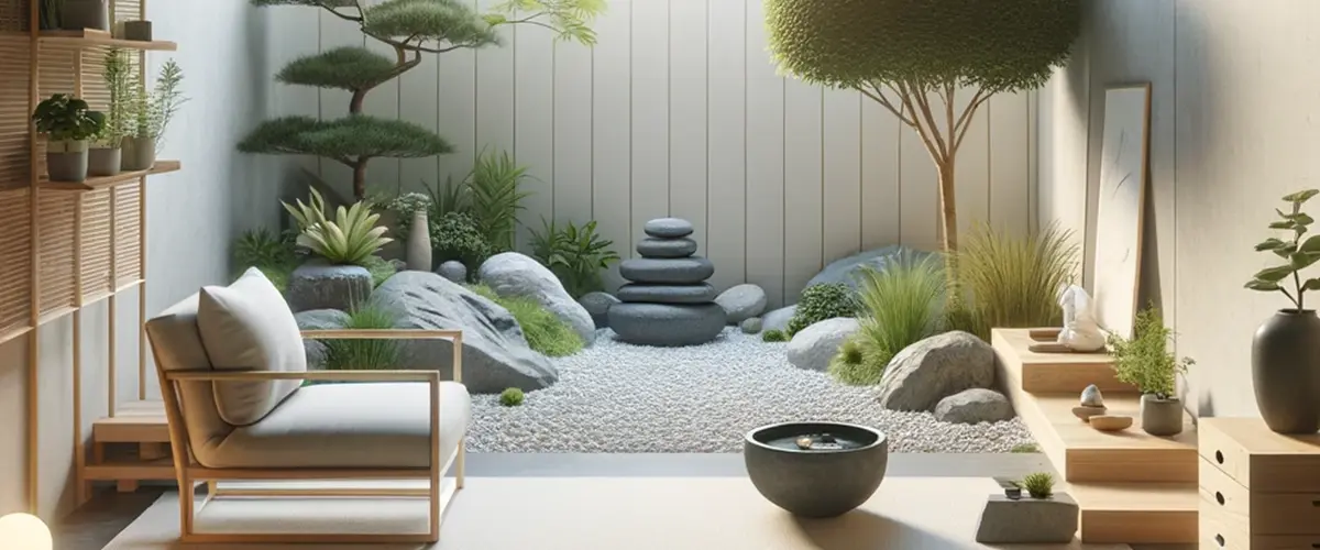 man cave idea zen garden