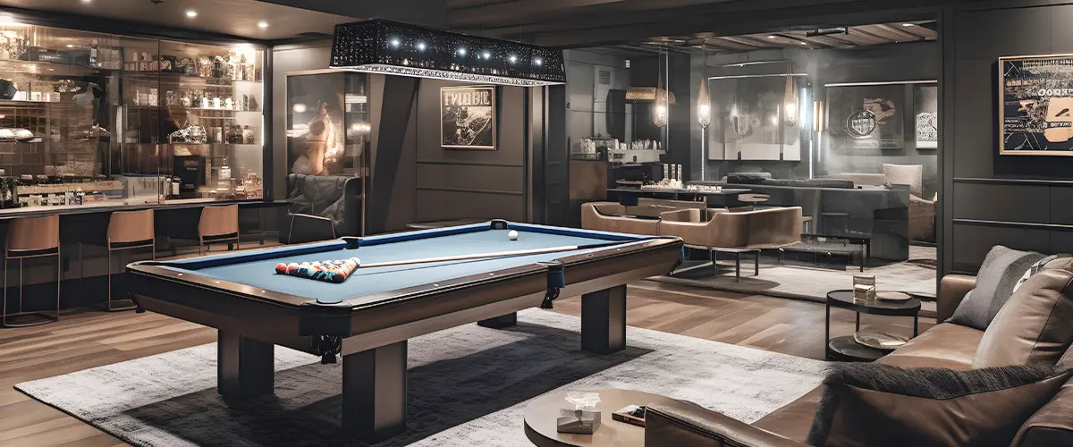 man cave ideas sports room pool table