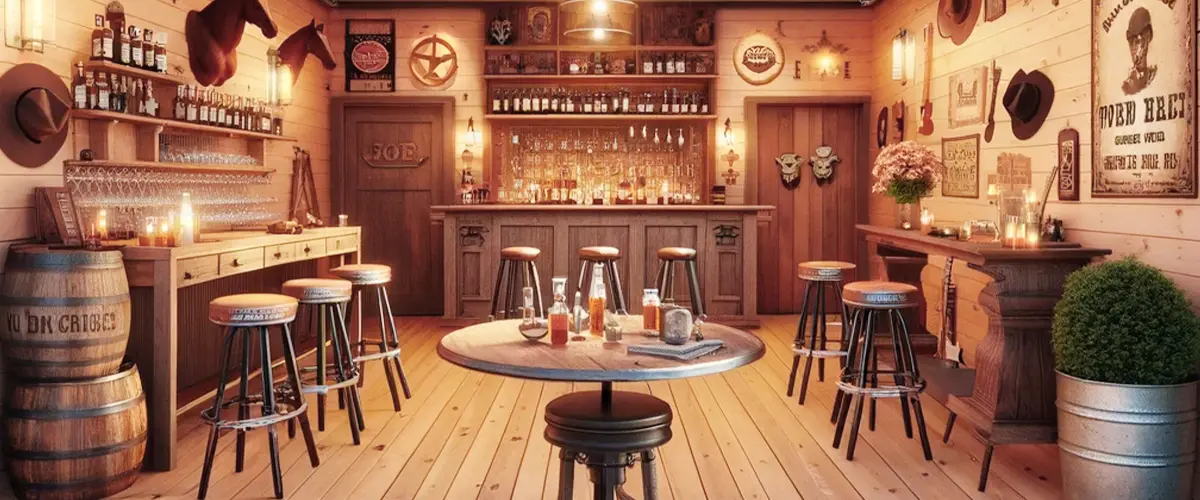 man cave ideas western style saloon