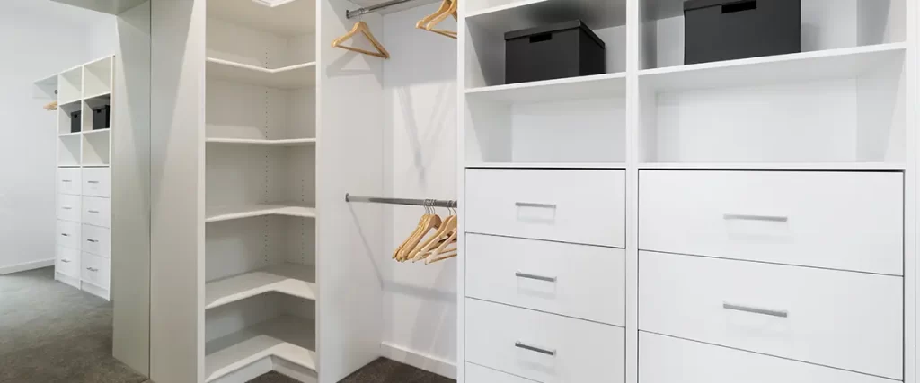 melamine closet system