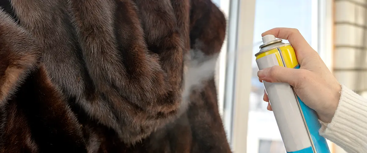 spraying a fur coat to get rid of closet pests spraying a fur coat to get rid of closet pests