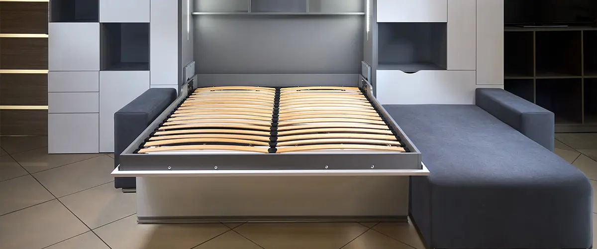 storage option under murphy bed