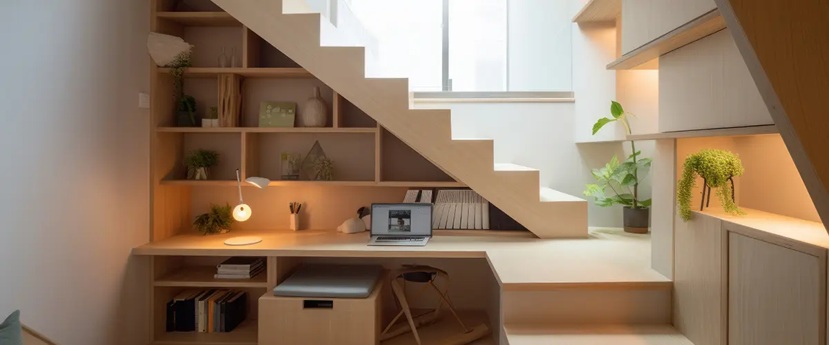 storage under the stairs