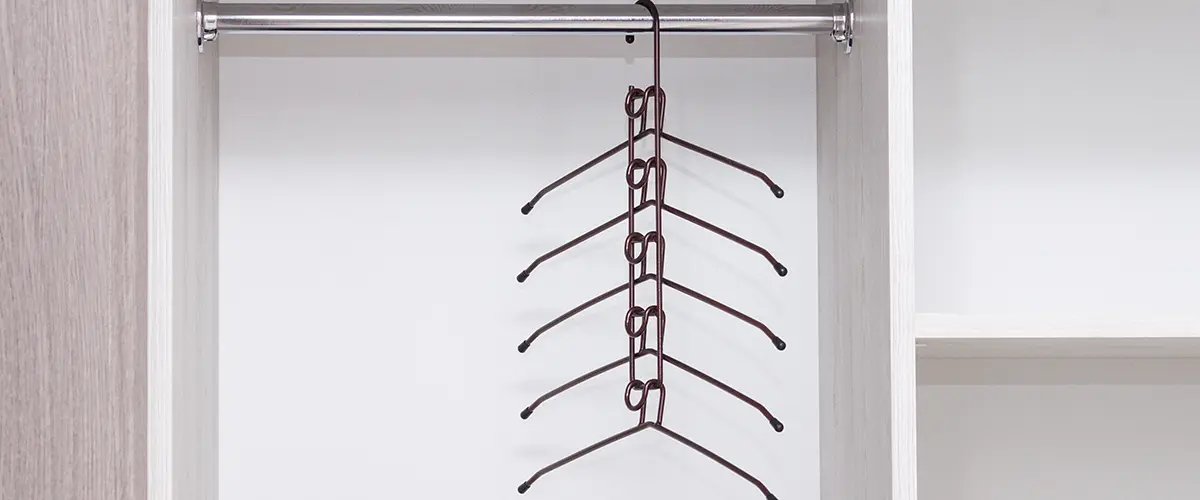 tiered hangers for closet organization