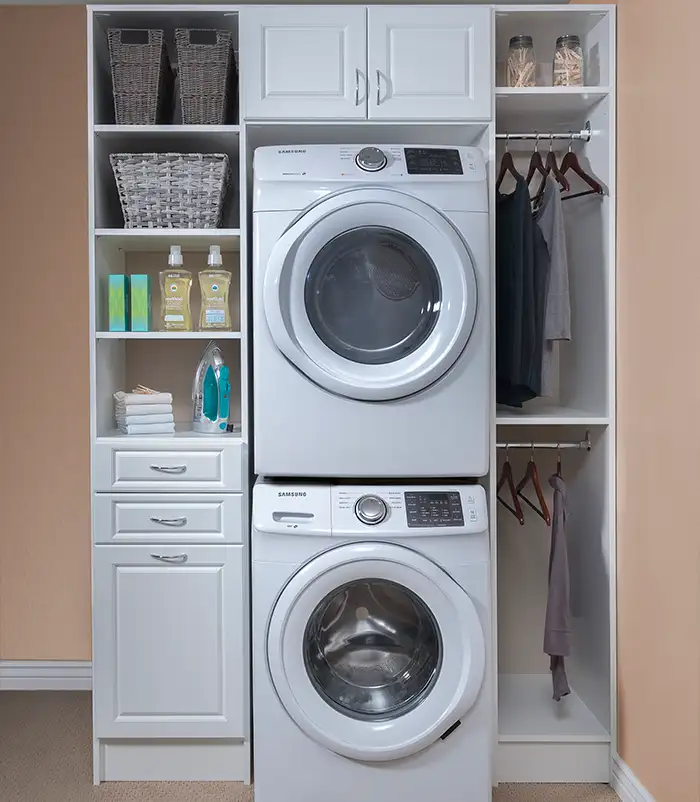 6’ Of Wall Space Laundry Cabinet