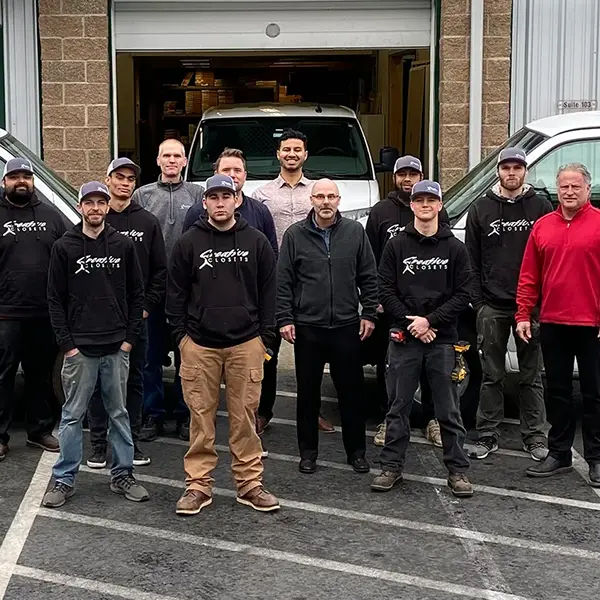 picture of the creative closets team and workers
