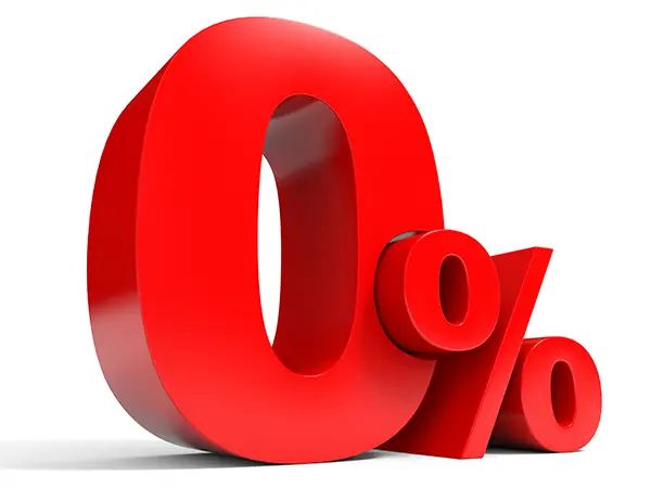 zero percent interest rate for closet financing