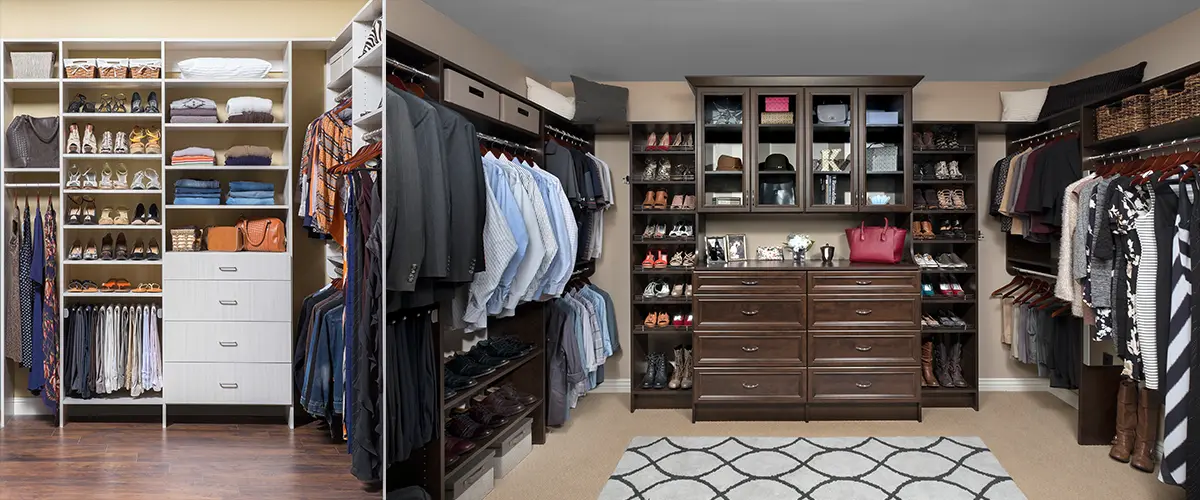 A large men's closet