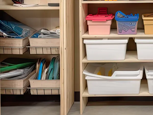 Closet storage bins