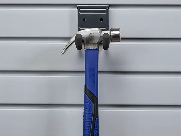 A hook to hang a hammer