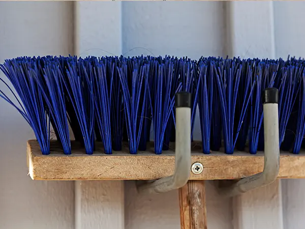 A hook to hang a broom