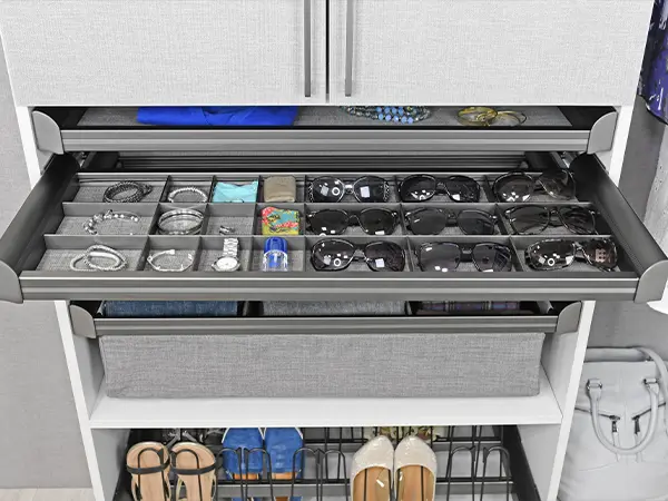 A jewelry organizer