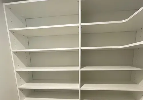 Pantry shelving for a kitchen