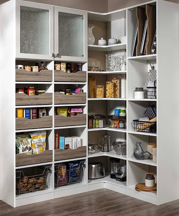 Pantry shelves