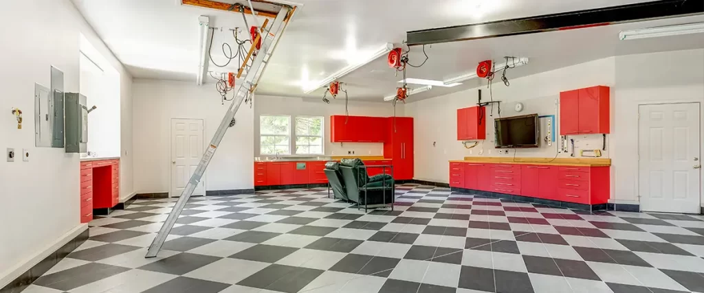 garage storage systems red cabinets tacoma