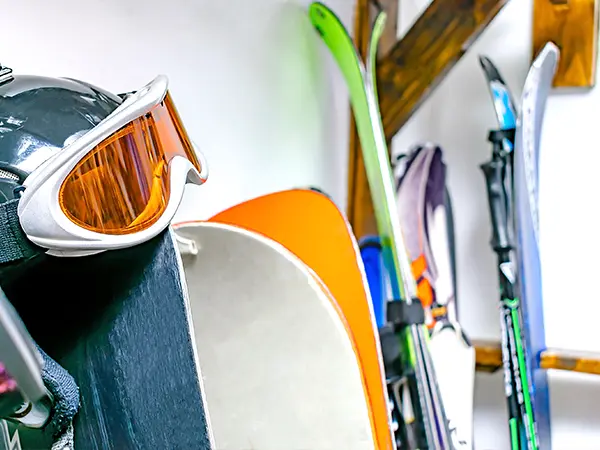 Snowboard rack