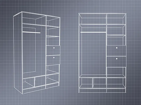 cabinet drawing closet designer