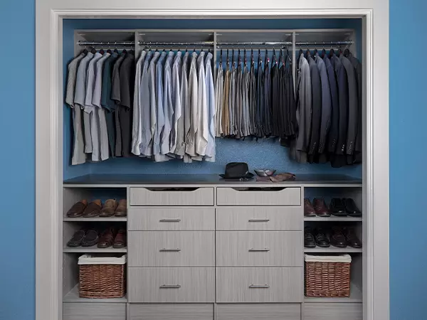 reach in closet system men