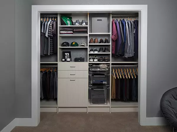 reach-in closet systems grey