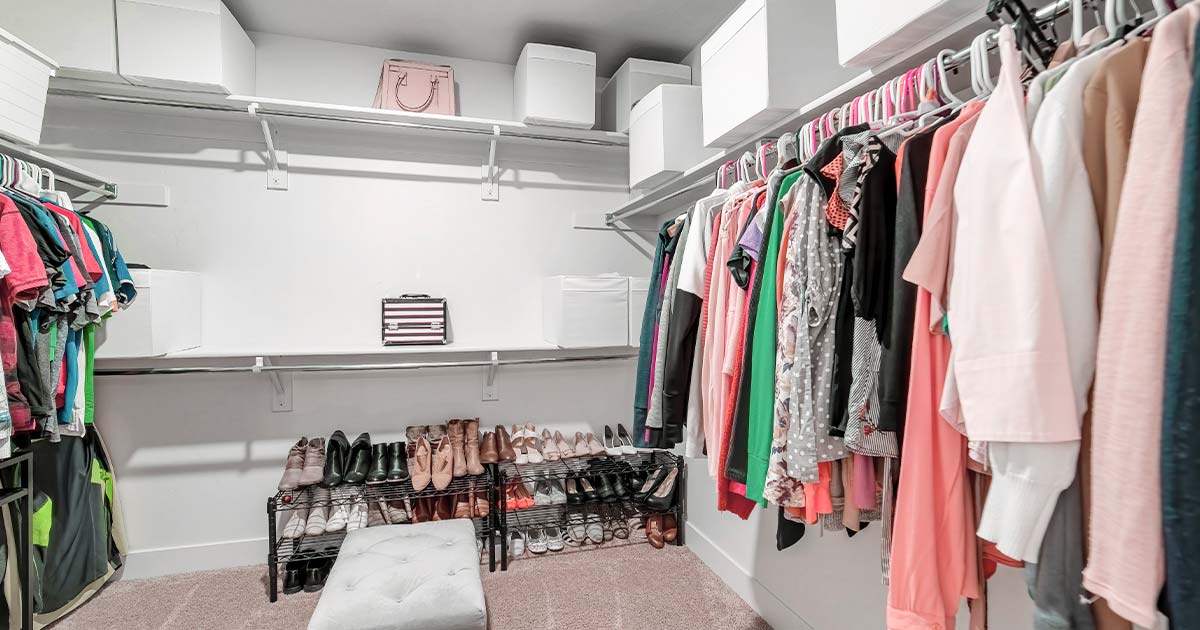 Wall Mounted Closet System Installed In Maple Valley
