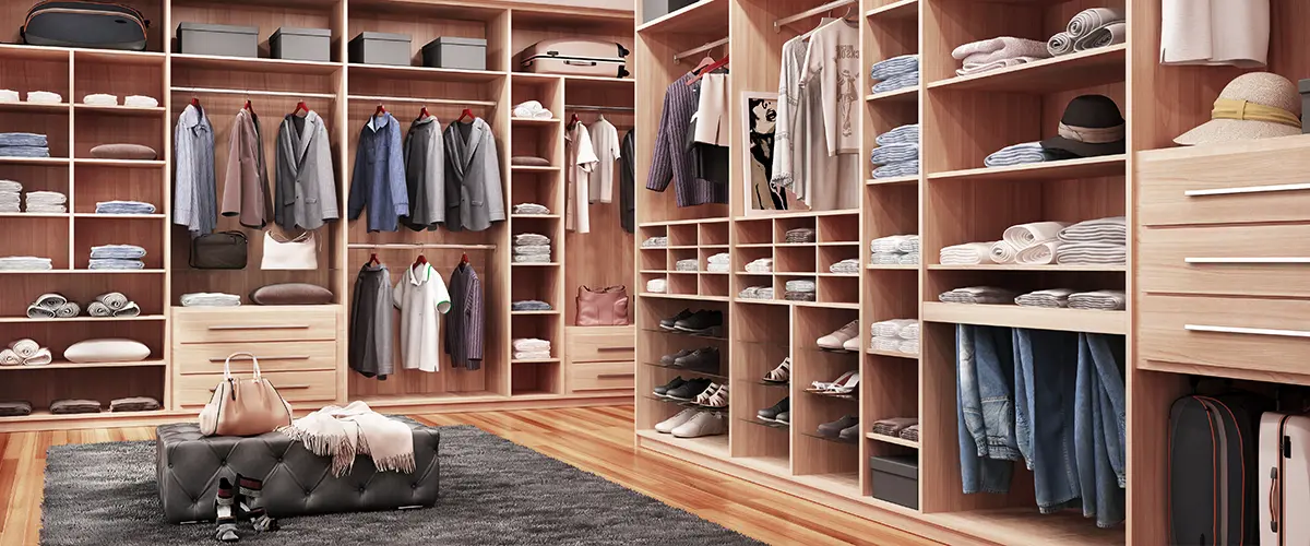 Big Wardrobe Closet Built By Creative Closets in Washington