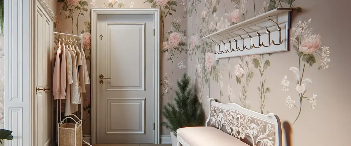 romantic style hallway closet idea