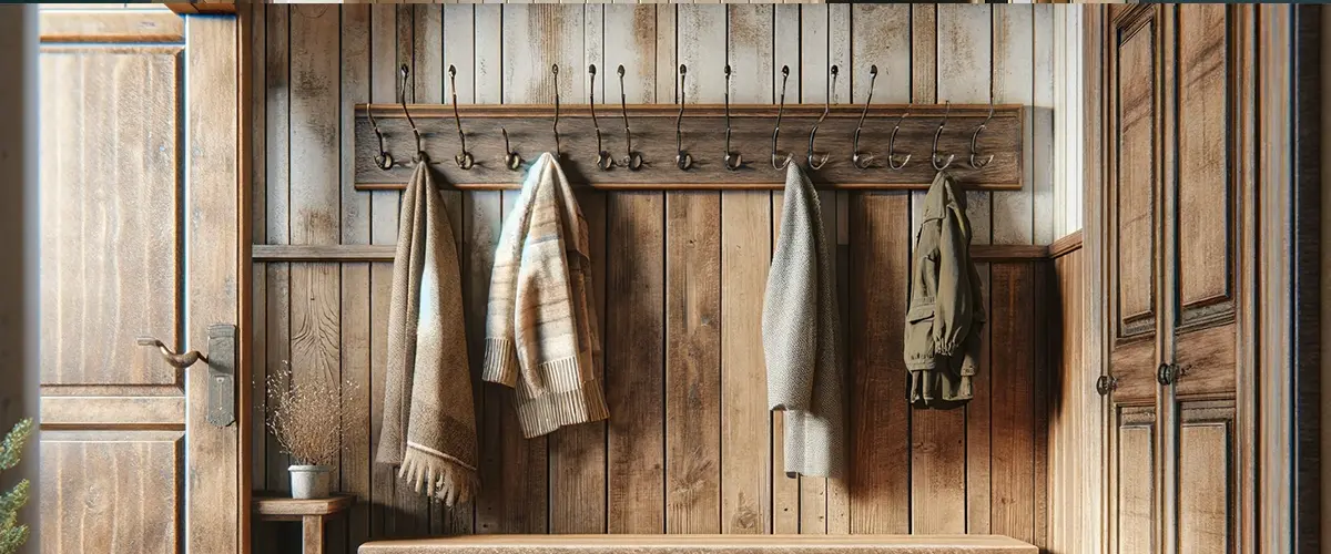 Rustic Farmhouse Closet Idea