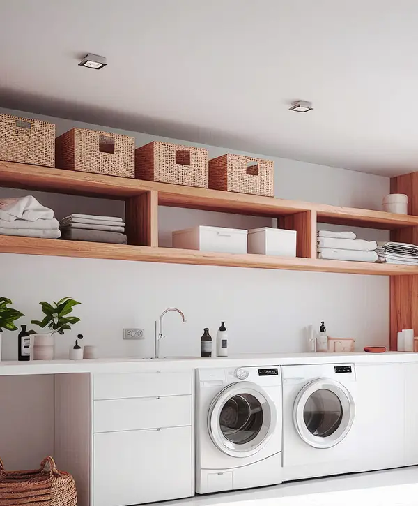 Laundry Room Cabinets In Washington Home