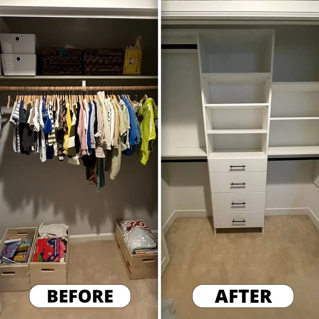 Reach in closet