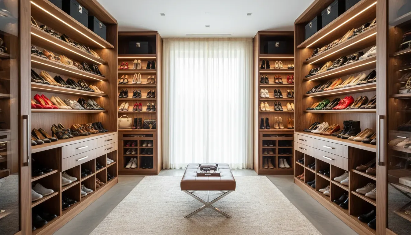 Shoe Storage Ideas for Walk-In Closets